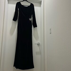 L’AGENCE Seren Velvet cut out dress